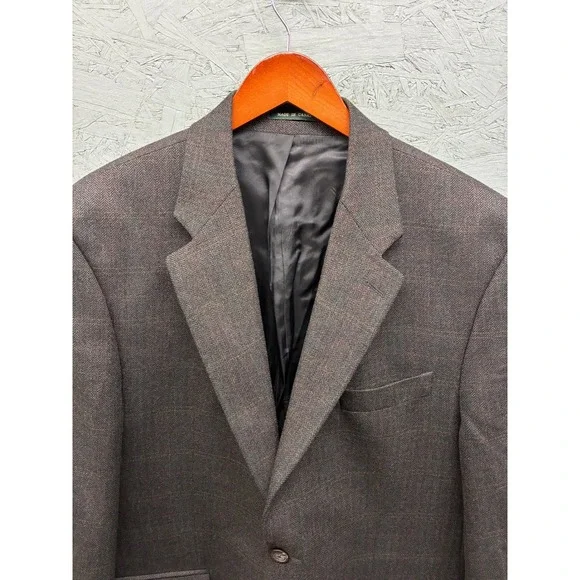 Ralph Lauren Wool Blazer Sport Coat Men's Medium 44R Gray Tweed